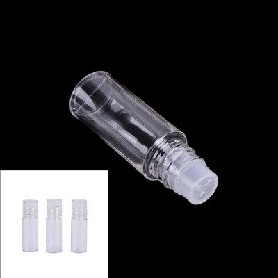 Sticlă portabilă de loțiune de 3 ml Sifer cosmetic gol din plastic Borcane de pulbere liberă Recipient Capac cu șurub Borcane cosmetice cu sită de pulbere