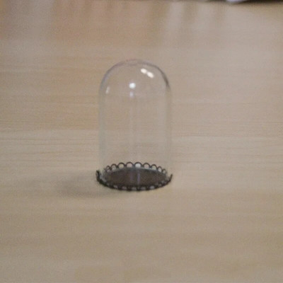 1 X Mix Size Clear Glass Dome Cover Terrarium Cloche Bell Jar με ξύλινη/φελλό/μεταλλική βάση κούκλα Παιχνίδι σπιτιού Διακόσμηση δωματίου μελέτης