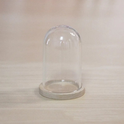 1 X Mix Size Clear Glass Dome Cover Terrarium Cloche Bell Jar με ξύλινη/φελλό/μεταλλική βάση κούκλα Παιχνίδι σπιτιού Διακόσμηση δωματίου μελέτης