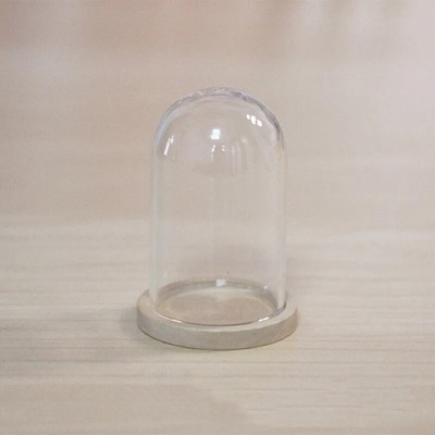 1 X Mix Size Clear Glass Dome Cover Terrarium Cloche Bell Jar με ξύλινη/φελλό/μεταλλική βάση κούκλα Παιχνίδι σπιτιού Διακόσμηση δωματίου μελέτης