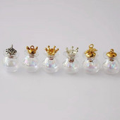 1/3 τεμ. Small Drift Bottle Γυάλινα βάζα Διακοσμητικά δοχεία DIY Mini Message Vials Διακοσμητικά με καπάκι/ πώμα από φελλό Μπουκάλια Rainbow