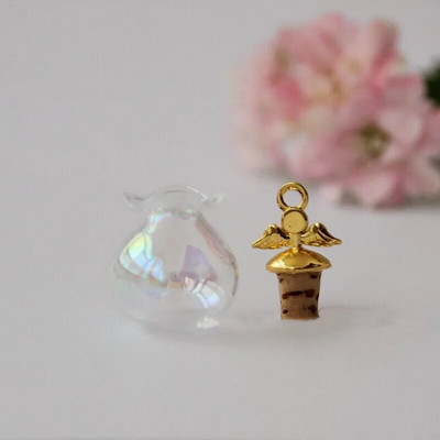 1/3 τεμ. Small Drift Bottle Γυάλινα βάζα Διακοσμητικά δοχεία DIY Mini Message Vials Διακοσμητικά με καπάκι/ πώμα από φελλό Μπουκάλια Rainbow