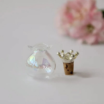1/3 τεμ. Small Drift Bottle Γυάλινα βάζα Διακοσμητικά δοχεία DIY Mini Message Vials Διακοσμητικά με καπάκι/ πώμα από φελλό Μπουκάλια Rainbow