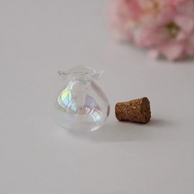 1/3 τεμ. Small Drift Bottle Γυάλινα βάζα Διακοσμητικά δοχεία DIY Mini Message Vials Διακοσμητικά με καπάκι/ πώμα από φελλό Μπουκάλια Rainbow