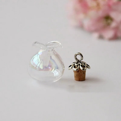 1/3 τεμ. Small Drift Bottle Γυάλινα βάζα Διακοσμητικά δοχεία DIY Mini Message Vials Διακοσμητικά με καπάκι/ πώμα από φελλό Μπουκάλια Rainbow
