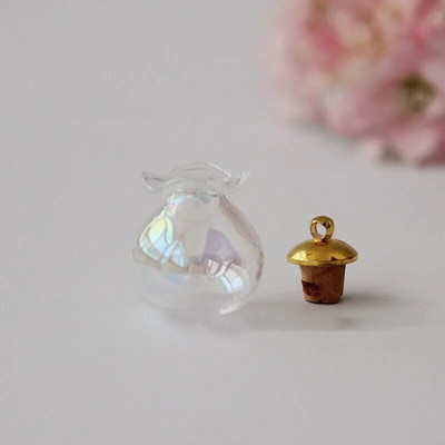 1/3 τεμ. Small Drift Bottle Γυάλινα βάζα Διακοσμητικά δοχεία DIY Mini Message Vials Διακοσμητικά με καπάκι/ πώμα από φελλό Μπουκάλια Rainbow