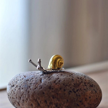 Δημιουργικό κράμα σαλιγκάρι Μικρά στολίδια Διακόσμηση σπιτιού Μπονσάι με θυμίαμα Χειροτεχνία Μοντέρνα εξαιρετική μεταλλική θήκη θυμιατού