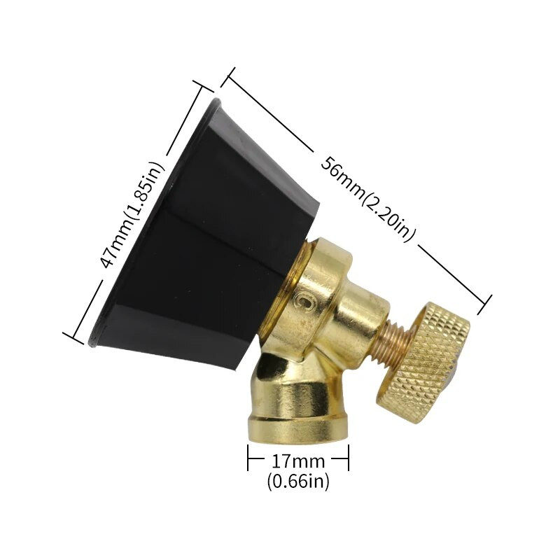 Állítható locsolófej ötvözet fekete ciklon fúvóka Mezőgazdasági porlasztás kerti gyümölcs-zöldséghez