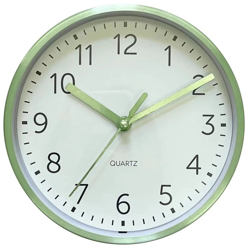 6-инчов креативен малък стенен часовник от метална алуминиева сплав, обикновени орнаменти за часовник, спалня, креативен часовник за седалка, модерен декор на стая
