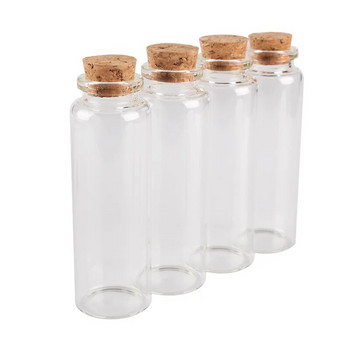1 бр. 30X100 mm 50 ml стъклена бутилка от фармацевтично качество Байонетна тапа Wishing Thened Thened Drifting Bottles Дрънкулки Подопаковъчна тръба
