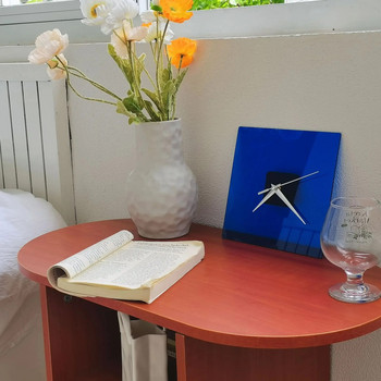 Διακόσμηση σπιτιού Απλά Μοντέρνα Αξεσουάρ Σαλόνι Υπνοδωμάτιο Μελέτη Ρολόι τοίχου Klein Μπλε Έπιπλα Επιτραπέζιο Ρολόι