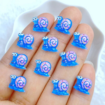 50 τμχ Νέα χαριτωμένα 9mm Ρητίνη Mini Penguin Series Flat back Stone Figurines DIY Wedding Scrapbook Αξεσουάρ μανικιούρ