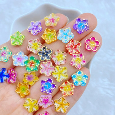 50 τμχ Νέα χαριτωμένα 9mm Ρητίνη Mini Penguin Series Flat back Stone Figurines DIY Wedding Scrapbook Αξεσουάρ μανικιούρ