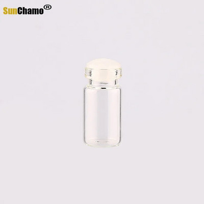 Μίνι γυαλί 12x24mm Μικρά μικροσκοπικά διαφανή βάζο από φελλό Μπουκάλια με πώμα ευχών Διαφανές μπουκάλι 1,5ml Χωρητικότητα Διακόσμηση με καπάκι