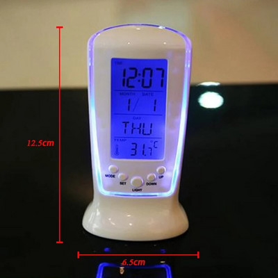3D LED Ψηφιακό ρολόι Νυχτερινή λειτουργία Ρυθμιζόμενο λαμπερό ηλεκτρονικό επιτραπέζιο ρολόι Ψηφιακό ρολόι τοίχου Διακόσμηση γραφείου Διακόσμηση δωματίου