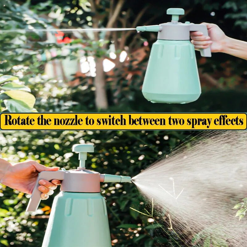 1 literes sűrített öntözőedény automata szellőzőszelepes permetezőpalack háztartási légnyomású permetező kannák sterilizáló permetezője