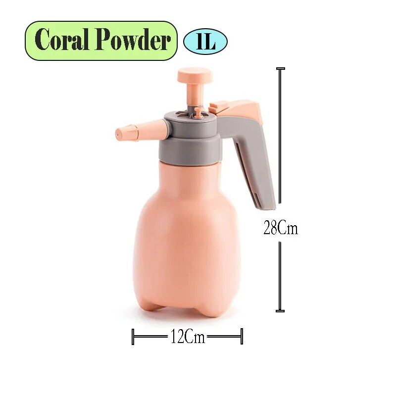 1 literes sűrített öntözőedény automata szellőzőszelepes permetezőpalack háztartási légnyomású permetező kannák sterilizáló permetezője