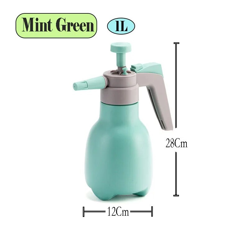 1 literes sűrített öntözőedény automata szellőzőszelepes permetezőpalack háztartási légnyomású permetező kannák sterilizáló permetezője