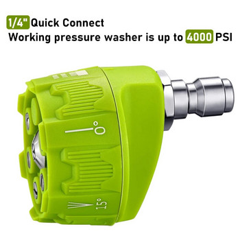Ακροφύσια πλυντηρίου πίεσης Universal 4000 Psi 6 σε 1 Πλυντήριο υψηλής πίεσης Spray Rotation Ακροφύσιο ποτίσματος Συμβουλή Καθαρισμός κήπου