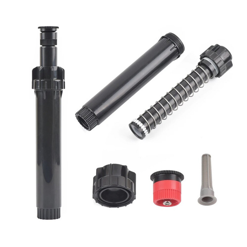 1/2" női szál állítható 0-360 fokig eltemetett tereprendezési locsolók Teleszkópos felugró permetező kerti öntözőfúvóka