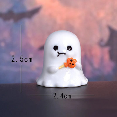 Figurine Miniature Lovely Cartoon Pumpkin Ghost Micro στολίδια τοπίων για αποκριάτικες διακοσμήσεις γραφείου σπιτιού Διακόσμηση δωματίου