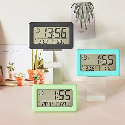 Mini LCD Digital Tabla de bord Tablou de bord Ceas electronic pentru birou Acasă Birou Silențios Desk Time Display Ceas