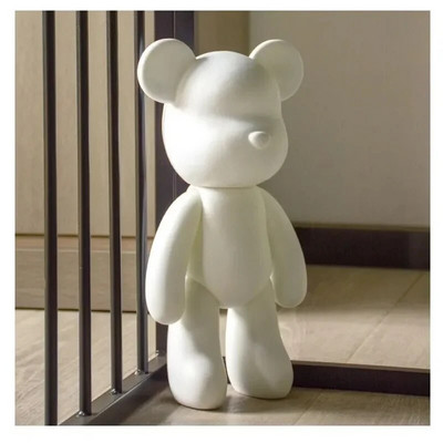 Fluid Bear Bearbrick Sculpture DIY Handmade Violent Bear White Blank Mold κούκλα Παιχνίδι γκράφιτι Ζωγραφική Στολίδια Δώρο Διακόσμηση σπιτιού