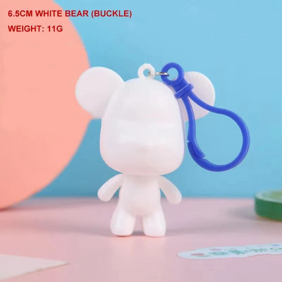 Fluid Bear Bearbrick Sculpture DIY Handmade Violent Bear White Blank Mold κούκλα Παιχνίδι γκράφιτι Ζωγραφική Στολίδια Δώρο Διακόσμηση σπιτιού