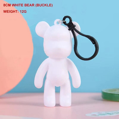 Fluid Bear Bearbrick Sculpture DIY Handmade Violent Bear White Blank Mold κούκλα Παιχνίδι γκράφιτι Ζωγραφική Στολίδια Δώρο Διακόσμηση σπιτιού