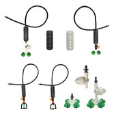 Apsaugos nuo lašėjimo purškimo antgalis vandens rūko purkštuvų laistymo sistema 4/5/6/7 krypčių reguliuojamas purškimo rinkinys šiltnamio drėkinimui