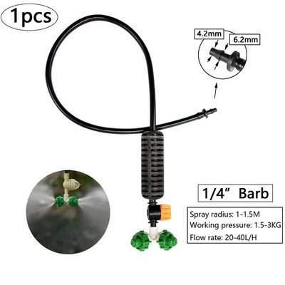 Apsaugos nuo lašėjimo purškimo antgalis vandens rūko purkštuvų laistymo sistema 4/5/6/7 krypčių reguliuojamas purškimo rinkinys šiltnamio drėkinimui