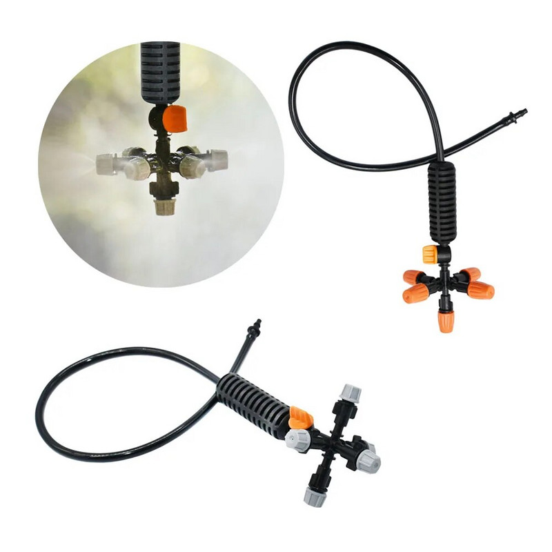 Apsaugos nuo lašėjimo purškimo antgalis vandens rūko purkštuvų laistymo sistema 4/5/6/7 krypčių reguliuojamas purškimo rinkinys šiltnamio drėkinimui