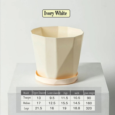 Creative Resin Flower Pot Nordic Simple Green Plant Σαρκώδες πυκνωμένες πλαστικές γλάστρες