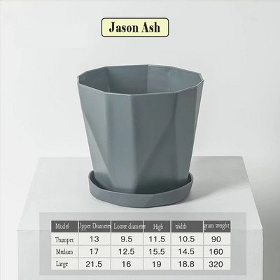 Creative Resin Flower Pot Nordic Simple Green Plant Σαρκώδες πυκνωμένες πλαστικές γλάστρες