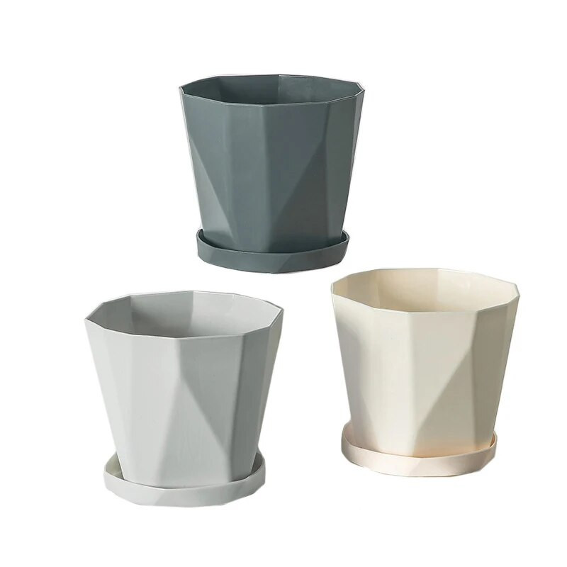 Kreatív gyanta virágcserép Nordic Simple Green Plant Húsos, vastagított műanyag virágcserepek