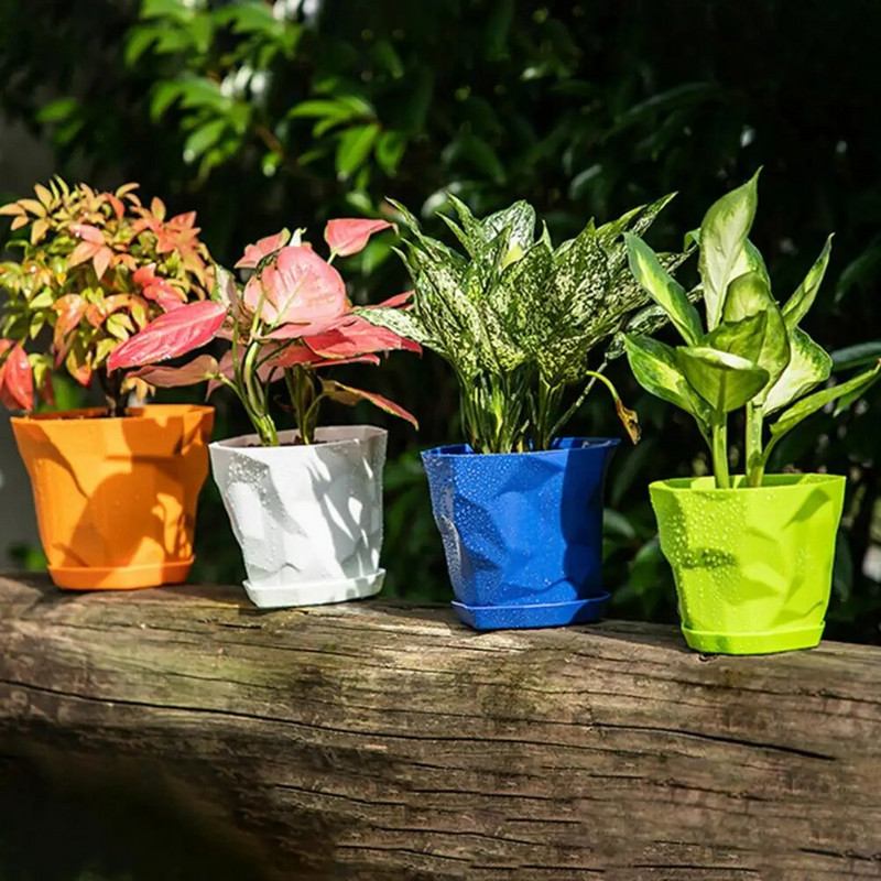 Virágcserép, tartós, stabil, dekoratív, légáteresztő pozsgások faiskolai ültető tálcával otthonra