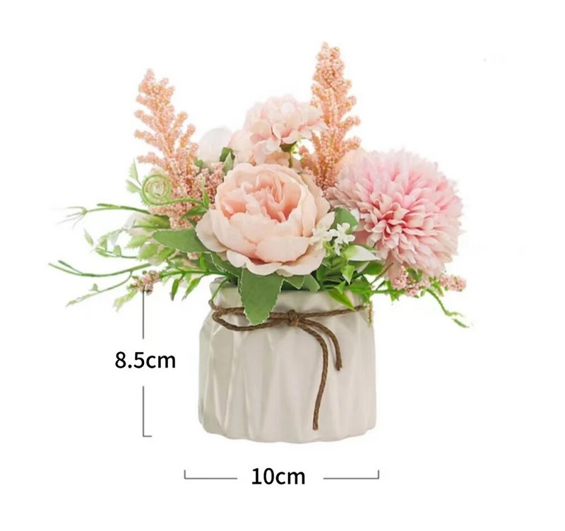Macaron színes skandináv modern utánzat kerámia műanyag virágváza legyőzhetetlen esküvői születésnapi művészet lakberendezési dekoráció