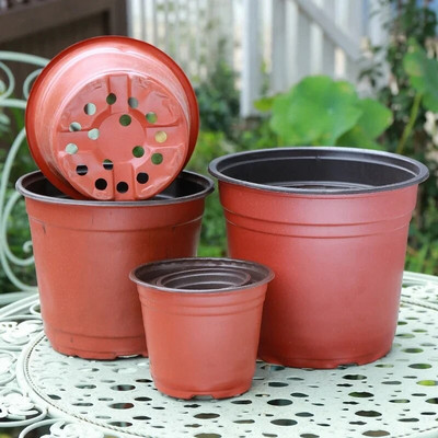 50/20 τμχ Πλαστικές γλάστρες Simple Nursery Seedling Pot Flowers Seed Breeding Planters Κουτί δοχείου Εργαλείο προμηθειών κήπου