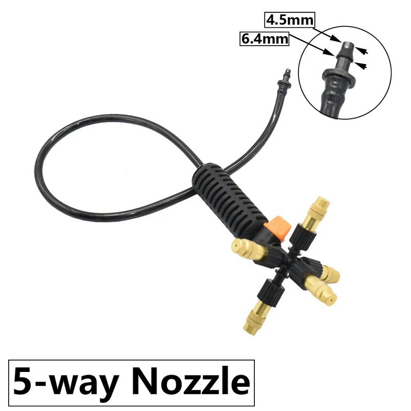 Kerti üvegházhatású porlasztó öntözőrendszer 4/5/6/7 irányban állítható sárgaréz permetezőkészlet Park botanikus kert tereprendezési eszköz