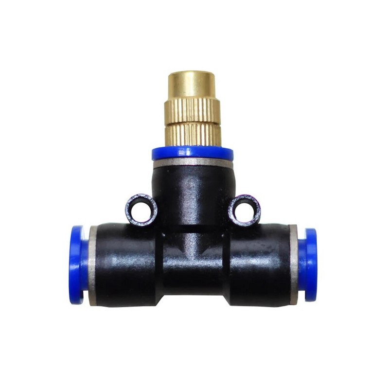 6/10/20 készletek állítható réz permetező fúvókával univerzális permetező 8 mm-es T-csatlakozóval öntözéshez, öntözés hűtéséhez