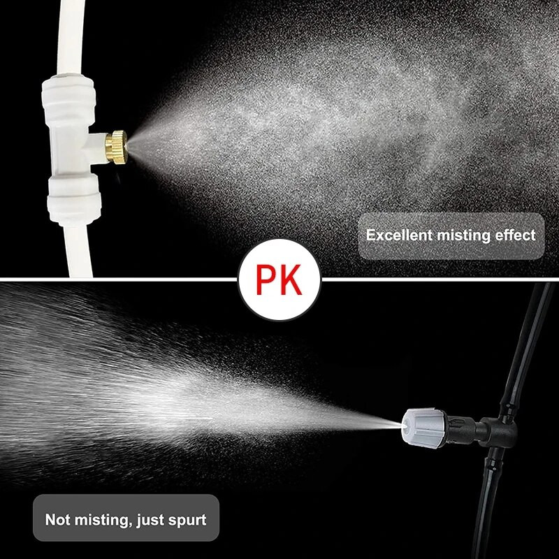 6/9/12/15/18 m hűtővíz köd permetező rendszer kerti porlasztó növények öntöző locsoló kültéri permetező készlet üvegházhoz