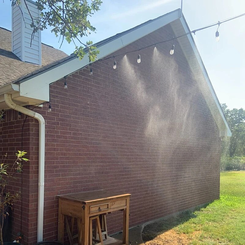 6/9/12/15/18 m hűtővíz köd permetező rendszer kerti porlasztó növények öntöző locsoló kültéri permetező készlet üvegházhoz