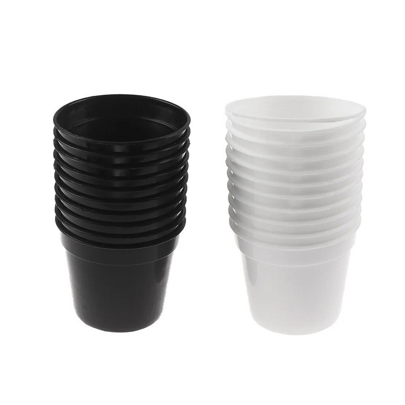 2Colors 10 db Mini műanyag kerek virágcserép óvoda otthoni irodai dekoráció zöld mesterséges finomítás ültetvény zamatos kerti szerszám