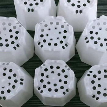 10 τμχ Οκτάγωνη γλάστρα Μαύρη Λευκή Πλαστική Συμπαγής Μικρή Γλάστρα Σπορόφυτο Επιτραπέζια Διακόσμηση Χυμώδους Συνδυασμός Breathable TMZ