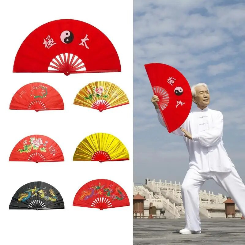 Kung Fu Tai Chi rajongó bambusz, 33 cm-es, kiváló minőségű jobbkezes rajongó harcművészet rajongók Wushu termékek 13 hüvelykes harcművészet rajongók
