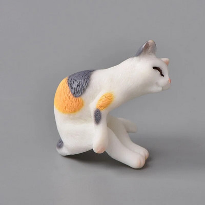 Mielas katės taburetės papuošalas vaikams Vaikų sodo kačiuko papuošalas Dovanų kambario dekoravimas Žaislas miniatiūrinės figūrėlės Namų dekoras