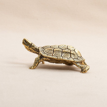 Αντίκες στολίδια χελώνας από συμπαγή χαλκό Γλυπτό Ζώων Τρομπέτα Μακροζωίας Διακοσμητικό Στολίδι Προσομοίωσης Γραφείου σπιτιού