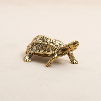 Αντίκες στολίδια χελώνας από συμπαγή χαλκό Γλυπτό Ζώων Τρομπέτα Μακροζωίας Διακοσμητικό Στολίδι Προσομοίωσης Γραφείου σπιτιού