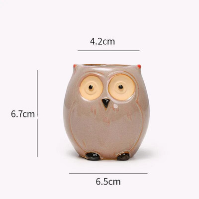 Διακόσμηση Nordic Garden Supplies Creative Succulent Owl Flower Pot Pastoral Cute Animals Οικιακή γλάστρα σε ευρωπαϊκό στιλ