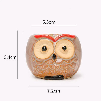 Διακόσμηση Nordic Garden Supplies Creative Succulent Owl Flower Pot Pastoral Cute Animals Οικιακή γλάστρα σε ευρωπαϊκό στιλ